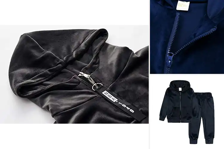 Detailed view of Best Boys Velvet Tracksuits: Cozy, Stylish, and Warm All Day