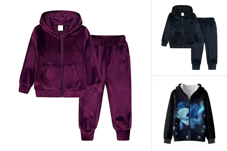 Detailed view of Best Boys Velvet Zip-up Hoodies