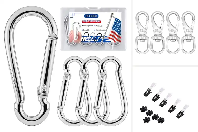 Detailed view of Best Flag Clips for Secure Display